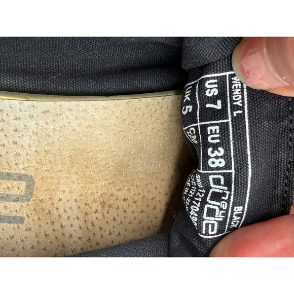 Women's Hey Dude Black Wendy L Flats & Loafers Size 7 - Picture 6 of 6